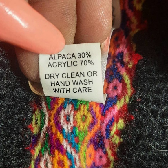 Go Fish Handmade in Peru Alpaca Blend Black Bucket hat  OSFM - Picture 5 of 7